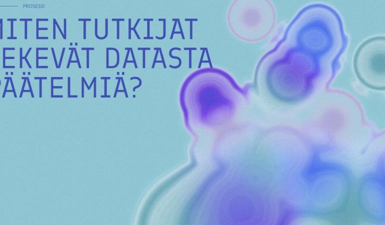 Kuvakaappaus verkkosivusta, jossa teksti: Miten tutkijat tekevät datasta päätelmiä?