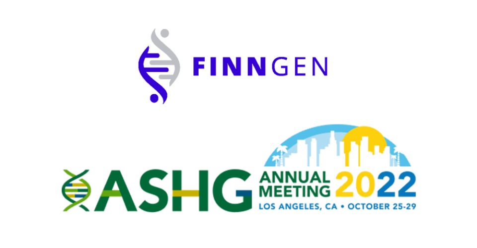 ASHG Annual Meeting 2022 and FinnGen logos.