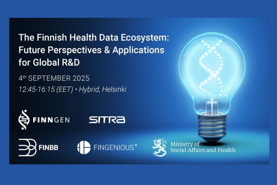 Invitation to the event "The Finnish Health Data Ecosystem: Future Perspectives & Applications for Global R&D"
